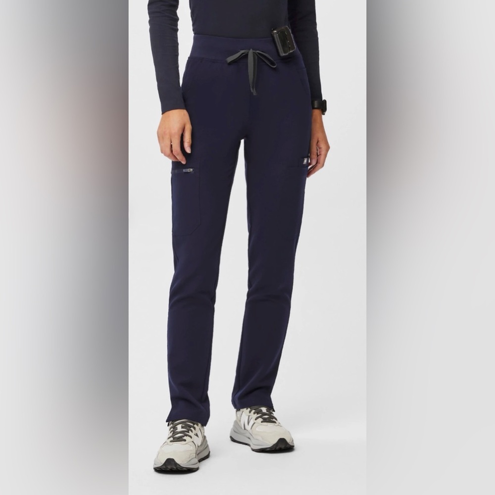 Figs Yola™ High-Rise Slim Scrub Pant Navy